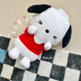 thumbnail image 3 of Sanrio Pochacco-almohada de peluche Kawaii para niñas, muñeco de peluche de 25cm/35cm, Serie de juguetes, cachorro, perro, muñeco enchufado, decoración de habitación, regalo de cumpleaños y vacaciones, 3 of 4