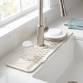 thumbnail image 5 of Unique Bargains Faucet Mat for Kitchen Sink Splash Guard Sink Area Mat Beige, 5 of 7