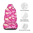 thumbnail image 4 of Wukai Vintage Flowers Full Set Car Seat Covers with Soft Padding Universal Auto Front Seats Protector and Cushion Mat, 4 of 5