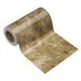 thumbnail image 1 of Uxcell Wood Grain Wallpaper Border 4" x 16.4ft Textured Frame Sticker, Brown Stone, 1 of 7