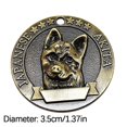 thumbnail image 3 of Ancient Bronze Dog Tag Pet Collar Pendant Dog Loss Cat Tag Engraved Pet Tag, 3 of 3