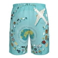 thumbnail image 6 of Naloa Travelling on Airplane Men's Beach Shorts, Surfing shorts, Swim trunks, Quick Dry Swim Trunks for Surfing Beach Fun - Medium, 6 of 9