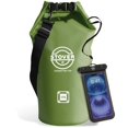 thumbnail image 1 of Mochila impermeable STOVER 10L con tapa enrollable, impermeable, verde, 1 of 8