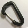 thumbnail image 1 of Carabiner D Shape Carabiner Easy Connection Small Light Black Plastic Quick Hook for Mountain Climbing, 1 of 5