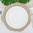 thumbnail image 3 of Balsa Circle 12 White 7.5 in Disposable Salad Plastic Plates Swirl Design Trim Party Decorations Supplies, 3 of 8