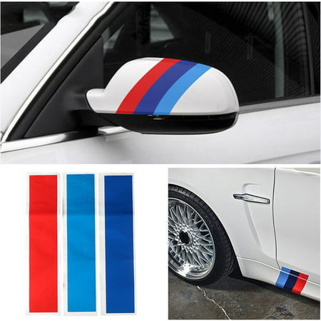 3Pcs/Set PVC Car Sticker Grille Stripe Decal Decoration Fits for BMW M3 M5 E46