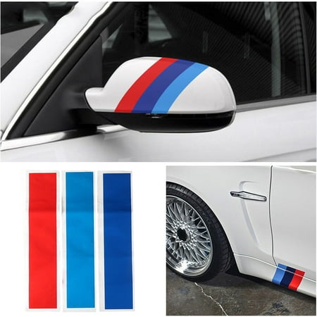 Bmw M3 Decals - 3Pcs/Set PVC Car Sticker Grille Stripe Decal Decoration Fits for BMW M3 M5 E46 MZ