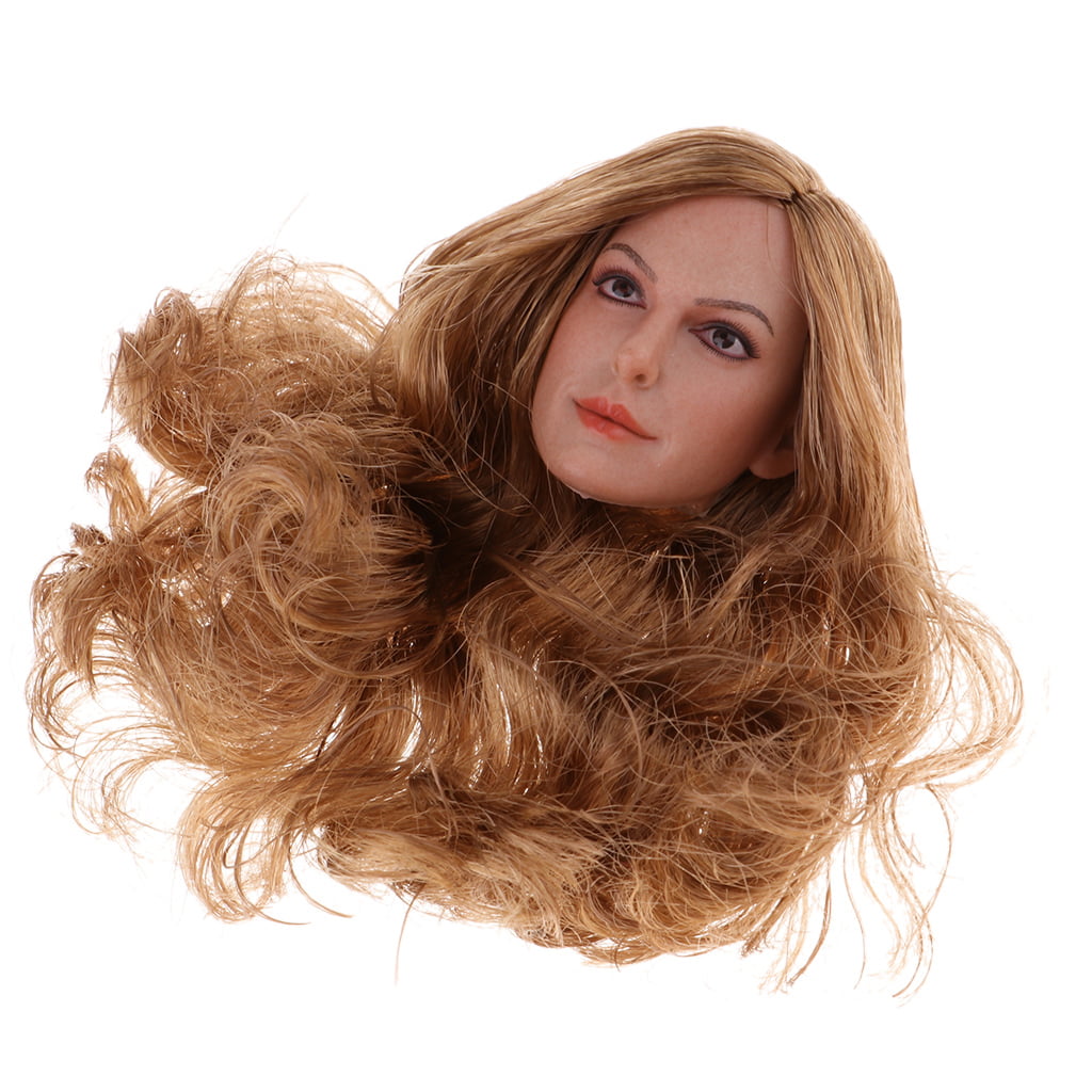 1/6 Female Removable Wig Hair Hair Transplant Kit Model Fit 1/6 Head Sculpt 