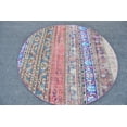 thumbnail image 3 of Turkish Rug, Area Rug, 5.2x5.2 ft, Oushak Rug, Round Rug, Organic Rug, Handmade Decor Rug, Circle Rug, Oriental Rug, Vintage Wool Rug, 6412, 3 of 10