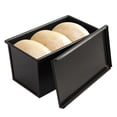 thumbnail image 3 of Bread Pan with Non Stick Lid Rectangular Cake Pan Toast Cake Making Mold Baking Tools, 3 of 6