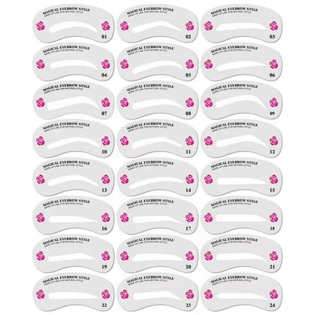 Tarjeta de 24 cejas, artefacto para aftas, tarjeta para cejas, tarjeta para delineador de cejas, tarjeta para aftas