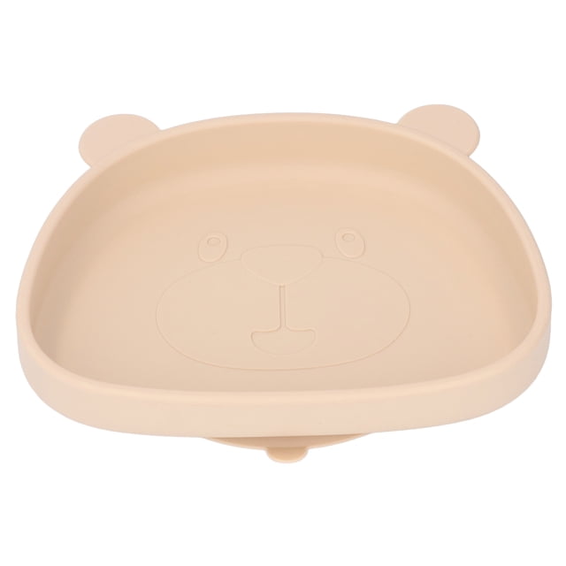 Assiette d'Alimentation en Silicone pour Tout-Petits, Assiette en Silicone pour Bébé Panda Assiette à Succion en Silicone Assiette pour Tout-Petits Performance