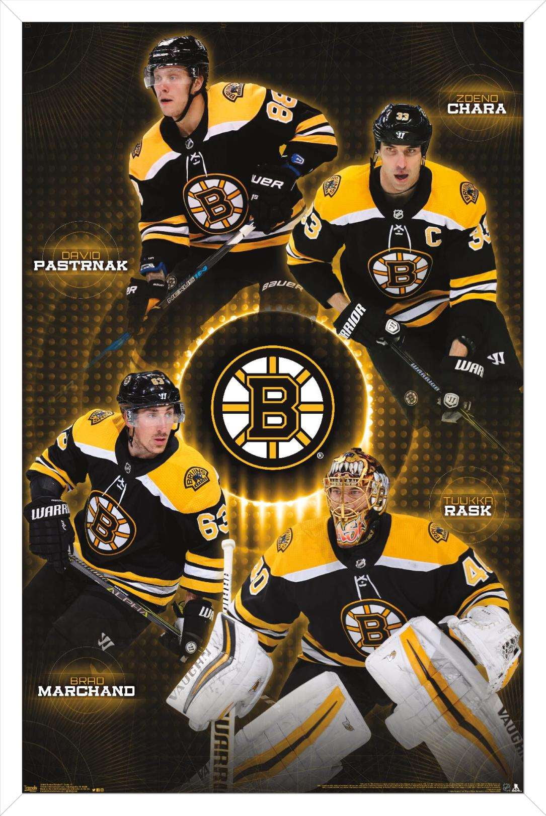 Trends International Printed Boston Bruins Framed Posters, 14.72" x 22.