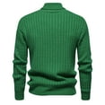 thumbnail image 4 of Styesk Mens Sweater Solid Color Pullover Sweater Cable Knit Turtleneck Sweater Comfy Soft Oversized Sweater Casual Loose Sweaters with Ribbing Edge, 4 of 4