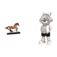 thumbnail image 1 of Figura de caballo en miniatura, escultura coleccionable de resina, adorno de caballo, estatua de animal, estatua de , ideal para decoración, 1 of 8
