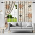 thumbnail image 2 of Pbobriich Mid-Century Blackout Curtains,Modern Abstract Drapes Thermal Insulated Window Curtain for Bedroom 42x108 Inch Set 2 Panels, 2 of 6