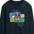 thumbnail image 3 of Peanuts - Christmas - Ho Ho Ho Holiday Stamps - Men's Long Sleeve T-Shirt, 3 of 5
