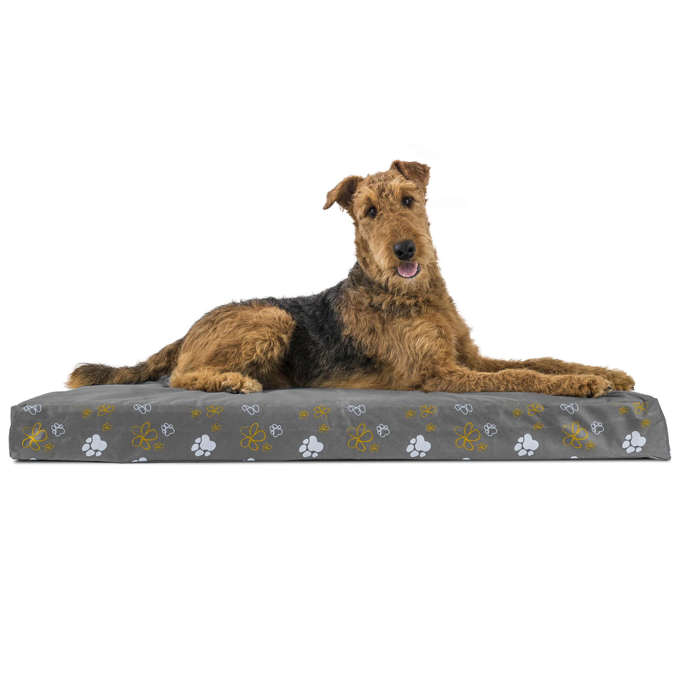 FurHaven Pet Dog Bed | Deluxe Orthopedic Polycanvas Indoor/Outdoor