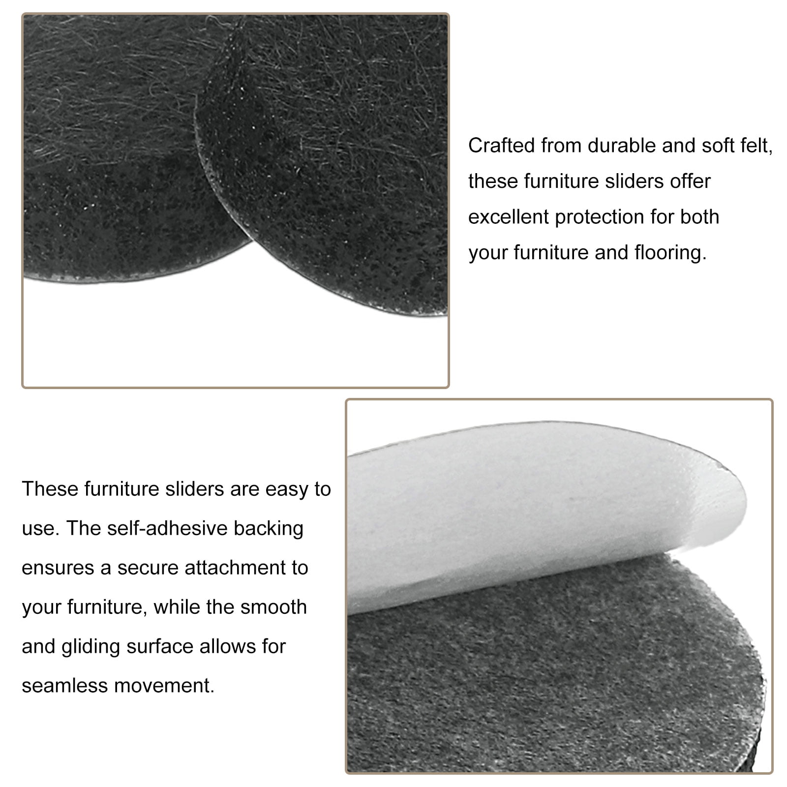 Unique Bargains Polyvinyl Chloride Table Leg Caps Floor Protector 16 Pcs 0.5"