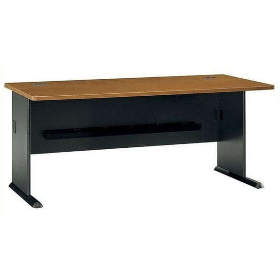 Bowery Hill 72" Office Computer Desk in Natural Cherry