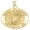 Yellow, variant on 14K Yellow Gold Saint Florian Religious Medal - 2/3 Inch Size of a Dime -Solid 14K Yellow Gold