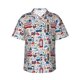 thumbnail image 1 of Fotbe London Symbols1 Camisa Hawaiana para Hombre Unisex – Camisa Casual de Verano con Botones de Manga Corta de Algodón y Lino,3X-Large, 1 of 7