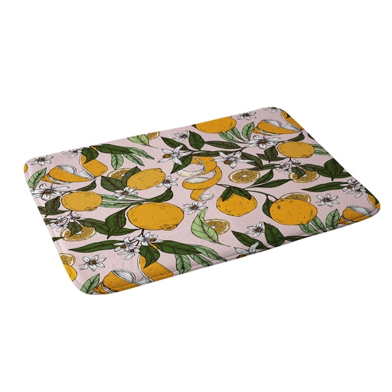 Society6 Marta Barragan Camarasa Succulent Sweets Oranges Bath Mat 34" x 21"
