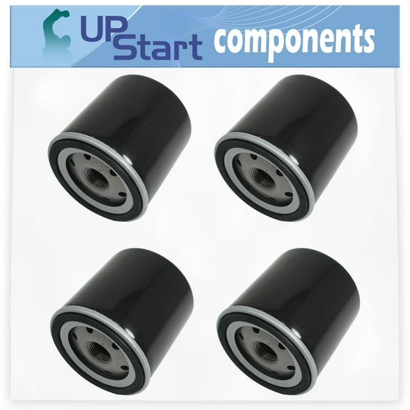 4-Pack 491056 Oil Filter Replacement for Briggs & Stratton 261777-0154-99 Engine - Compatible with 52 050 02-S AM101207 Oil Filter