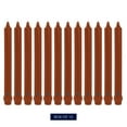 thumbnail image 3 of Colonial Candle Classics Unscented Taper Candle Amber, Dripless, 10 inch, 8 Hours Burn, Pack of 12, 3 of 6