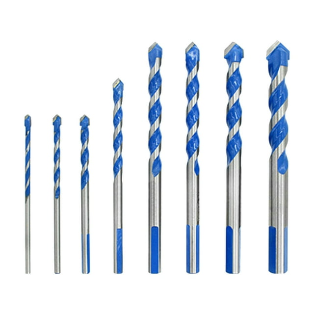 Juego de brocas multifuncionales para mampostería, juego de brocas helicoidales de aleación con cabeza de lanza de fuerza Industrial para , estilo F