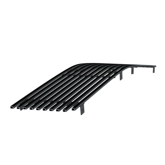 APS Premium Stainless Steel Black 8x6 Horizontal Billet Grille Compatible with Chevy Caprice 1986-1990 Main Upper N19-J40068C