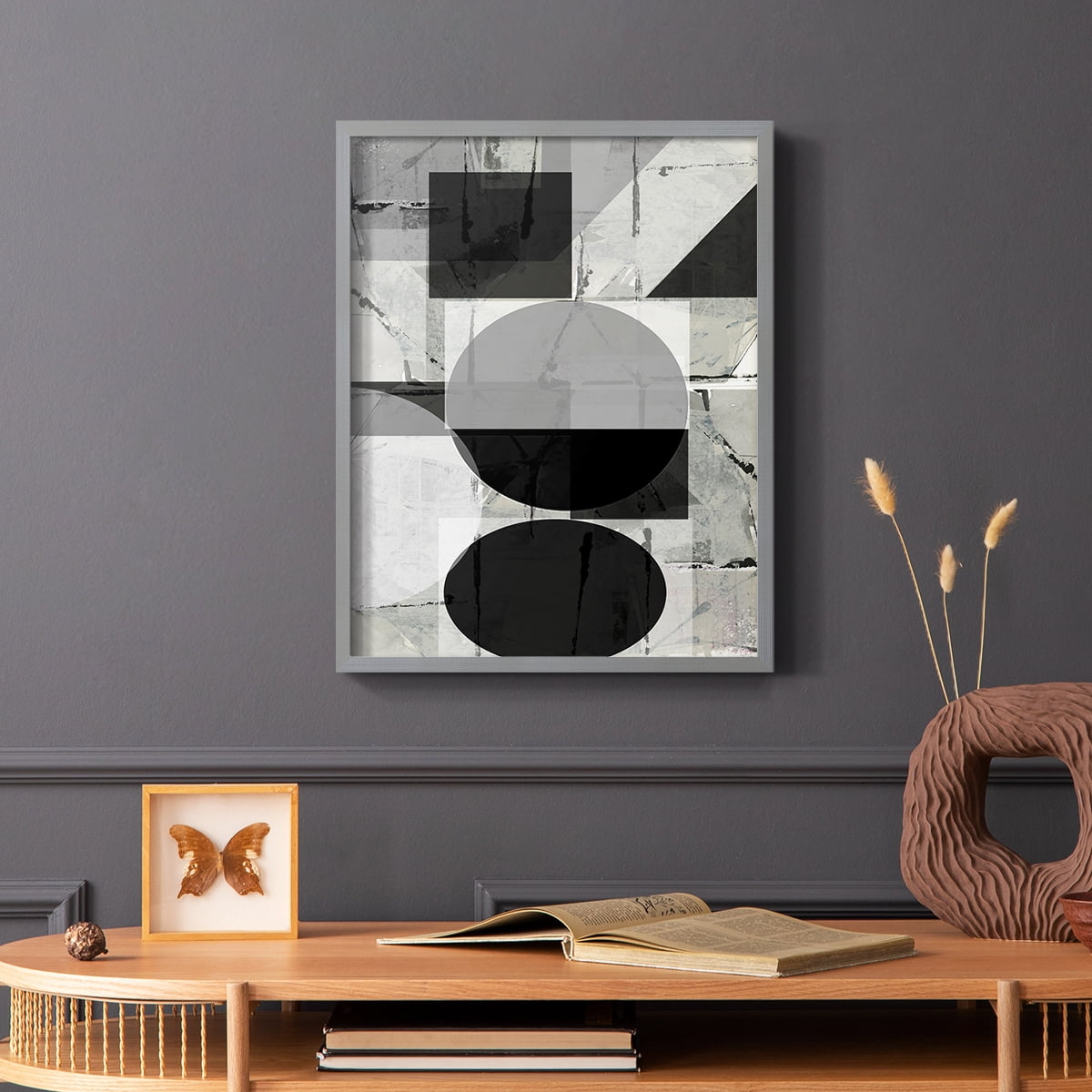 Abstract Neutrality II in Paper Solid Wood 11 x 14 Framed Print