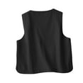 thumbnail image 4 of Kovlvoll Womens Tops V Neck Button Solid Color Sleeveless Casual Loose Vests with Pockets, 4 of 6