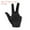 Black, variant on Uxcell Breathable Pool Glove Spandex Left Hand, 3 Fingers Anti Slip Billiard Accessories, 15 Black Pcs