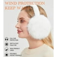 thumbnail image 2 of Winter Ear Muffs for Women Men - Foldable Fuzzy Earmuffs Faux Fur Ear Warmer, Perfect Ear Covers for Cold Days, 2 of 6