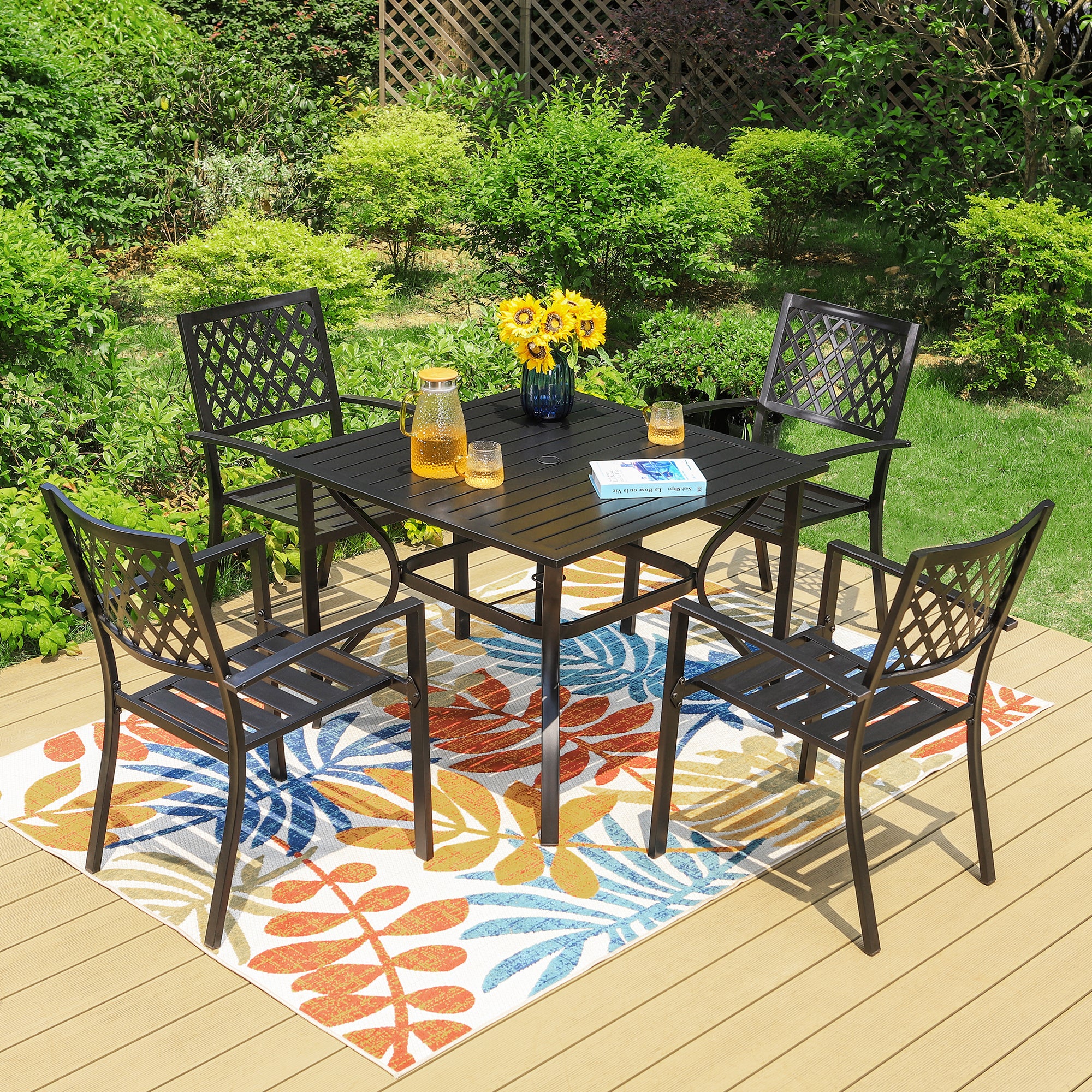 Mainstays Highland Knolls 5 Piece Outdoor Patio Dining Set