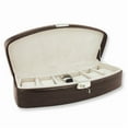 thumbnail image 1 of FB Jewels Brown Faux Leather Six Watch Case, 1 of 2