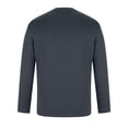 thumbnail image 2 of Jalioing Long Sleeve Cotton T Shirt for Men Elastic Cuff Crew Neck Solid Color Shirts Spring Basic Pullover Tee, 2 of 5