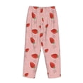 thumbnail image 5 of Xecao Cute Strawberry C Women's Straight Lounge Pajama Pants: The Epitome of Relaxed Sleepwear, 5 of 9