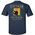 thumbnail image 3 of Fair Game Vietnam Veteran T-Shirt USA Service Medal Ribbons Flag Always Remember-Navy-M, 3 of 5