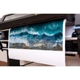thumbnail image 4 of Abstract Ocean Wave Canvas Wall Art Print, Teal Blue Sea Foam Beach Landscape Painting Picture, 40x20 Inch Modern Coastal Decor Artwork for Living Room Bedroom Home Office, 4 of 9