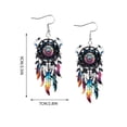 thumbnail image 3 of Boho Dreamcatcher Dangle Earrings, Vintage Western Indian Style Design, Exquisite Tassel Jewelry For Women Daily Outfit Matching Party Dress Up And Fashion Decoration., 3 of 6