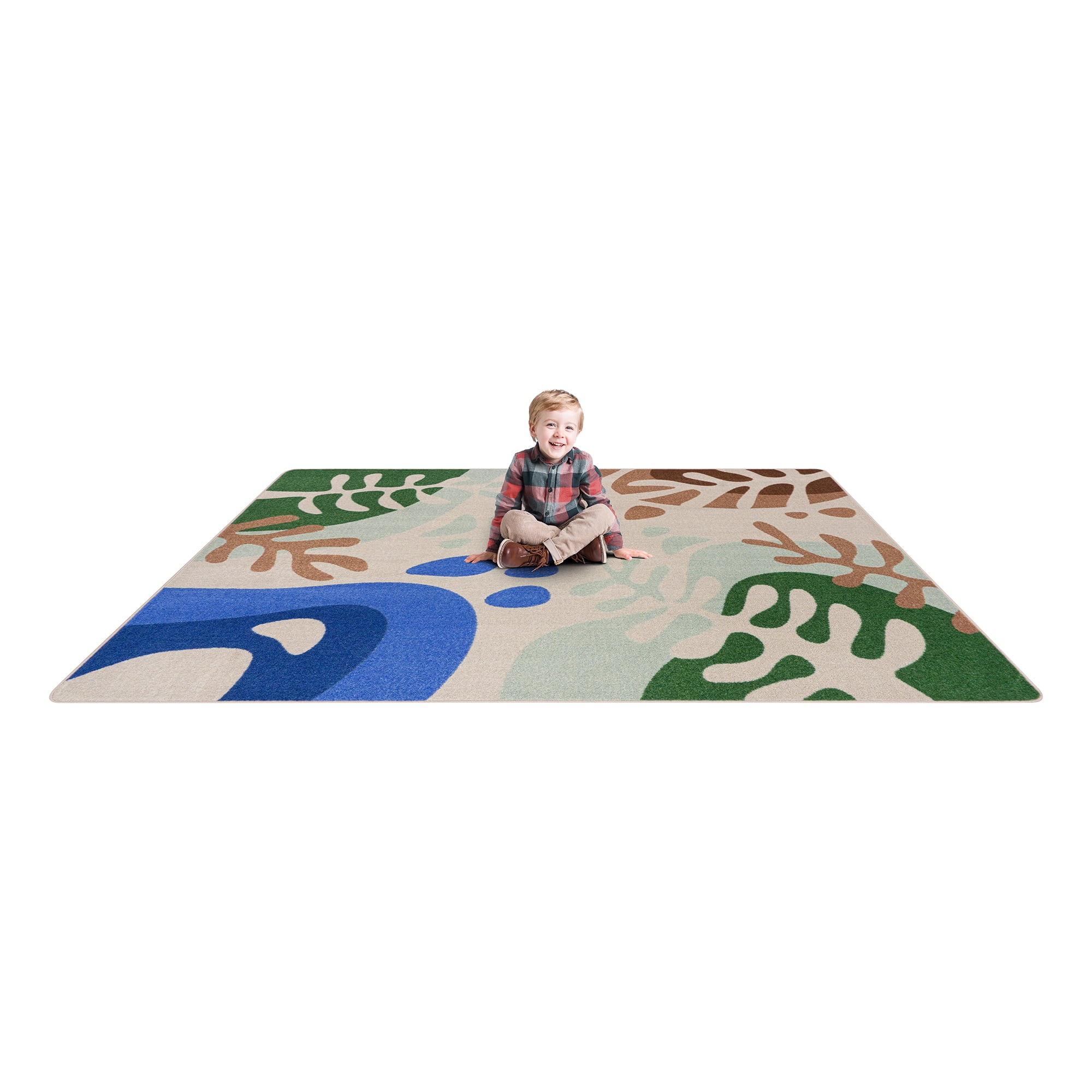 Nature Forms 5'4" x 7'8" Area Rug in Color Multi