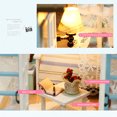 thumbnail image 4 of Kit De Casa De Muñecas En Miniatura De Bricolaje, Kit Ensamblado De Casa De Muñecas En Miniatura Amueblada Con Corte Preciso, Apariencia Cálida Para El Hogar, 4 of 7
