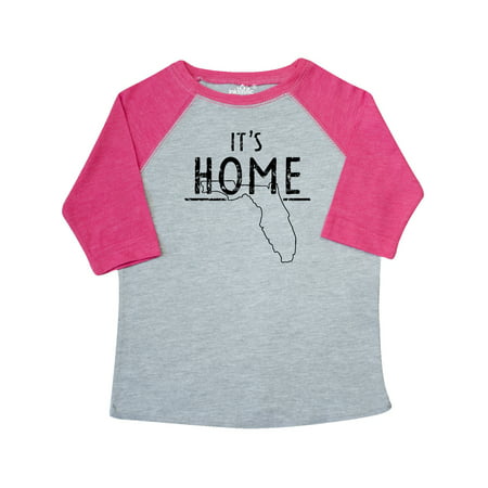 

Inktastic It s Home- State of Florida Outline Distressed Text Gift Toddler Boy or Toddler Girl T-Shirt