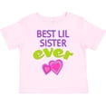 thumbnail image 3 of Inktastic Best Lil Sister Ever Girls Toddler T-Shirt, 3 of 5