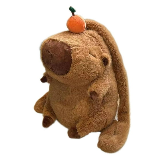 yuksok Plush Capybara Backpack Casual Cute Fashion Lightweight Large Capacity Plush Bag
