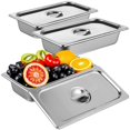 thumbnail image 1 of Juego de 3 piezas para empanizar, recipientes de acero inoxidable para pan con tapa, recipientes para frutas y verduras de 12,8 x 6,9 x 2,6 pulgadas, cajas de comida para chuletas de pescado y chuleta, 1 of 8