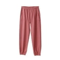 thumbnail image 2 of YHAJDS Women Fall Winter Sleepwear,Sleeping Pants Women Soft,Pajama Pants Women Soft,Plaid Fleece Loose Cuffed High Waist Pants With Pockets For Women, Home Wear That Can Be Worn Outside, 2 of 3