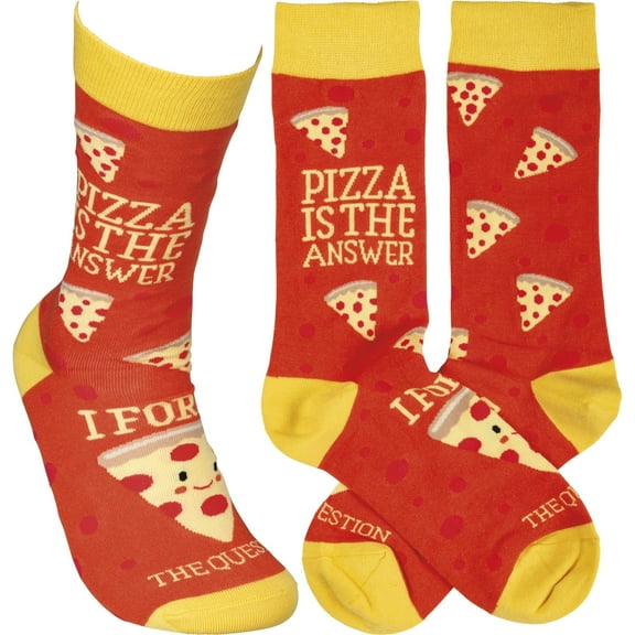 Primitives by Kathy Socks - Pizza Is The Answer I Forgot The Question